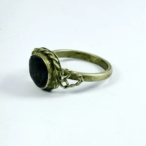 Seltener extrem alter Metallring Wikinger Farbe Silber echt Artefakt  - Bild 1 von 4
