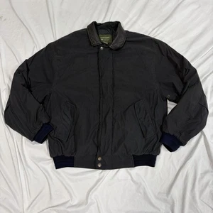 Vtg Dockers Black Nylon Bomber Jacket Men’s M - Picture 1 of 7