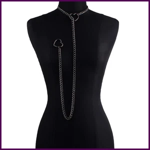 Herz Schlupfkette Halskette für Damen Punk Rock Liebe Kette Choker Halskette - Bild 1 von 24