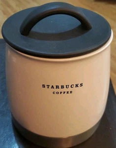 Starbucks Coffee RARE Ceramic & Aluminum Base Canister with Rubber Seal Lid 2007 - Picture 1 of 5