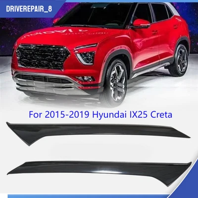 Left + Right Windshield Side Pillar Molding Fit For 2015-2019 Hyundai IX25 Creta - Image 1 of 4