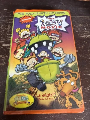 The Rugrats Movie (VHS, 1998) Nickelodeon Orange Tape & Clamshell Case - Image 1 of 3