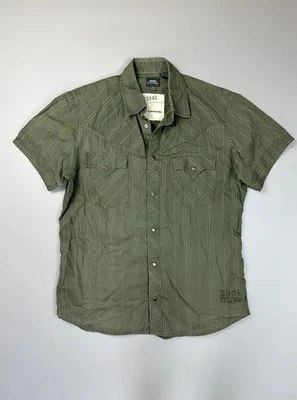 Khaki Striped Button Shirt Jungle Style G-Star Raw - Image 1 of 4
