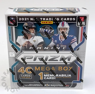 2021 Panini Prizm Football NFL Mega Box - Walmart - New Sealed - Image 1 of 4