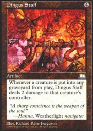 MTG - Dingus Staff - Weatherlight - NM, English Magic FLAT RATE SHIP - Image 1 of 1