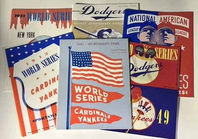 Lot of 6 Replica World Series Programs 1942–1953 Opie NM Baseball History - Image 1 of 4