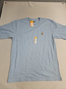 CARHARTT Camicia Uomo M BLU UOMO OUTDOOR LAVORO ABBIGLIAMENTO PESANTE Tasca Nuova con etichette - Foto 1 di 4
