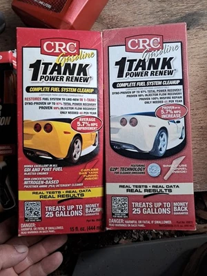 (Cantidad 2) Renovación de energía del tanque CRC 1 - Limpieza del sistema de combustible - 05815 tratamiento de 25 galones Foto 1 de 4