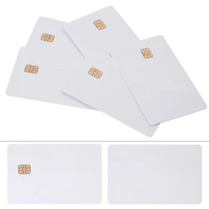 5PCS ISO PVC IC With SLE4442 Chip Blank Smart Card Contact IC Card Safety - Picture 1 of 7