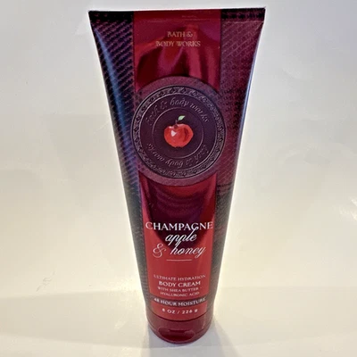NUEVO Bath & Body Works Champagne Manzana y Miel Crema Corporal Hidratante Definitiva 8 OZ Foto 1 de 3
