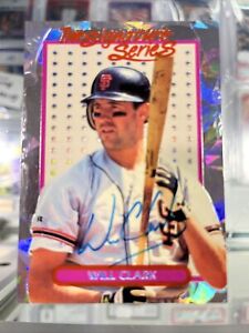 1993 Donruss Elite Signature Series Will Clark 3667/5000 Leaf Baseball