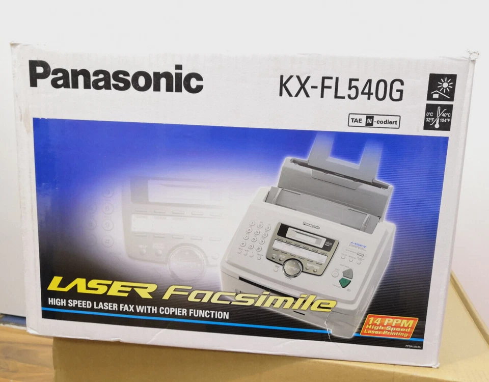 Panasonic Laser Fax Gerät + Kopier Funktion KX-FL540G ,14 PPM High Speed NEU OVP - Bild 1 von 4