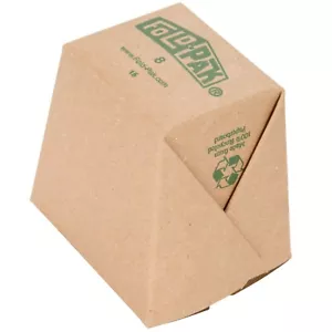 Take-Out Container 8 oz. Microwaveable Paper (Fold-Pak Earth) 450/Case - Picture 1 of 3