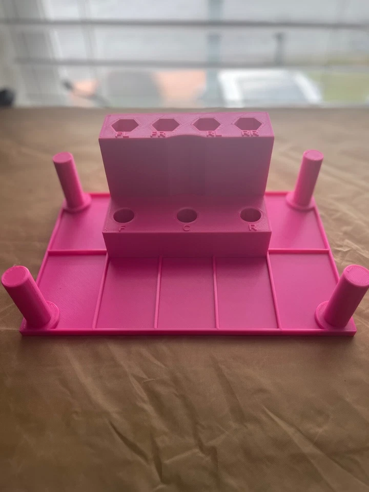 Soporte Amortiguador - Diferente Mantenimiento Piezas Bandeja Organizador Reconstrucción Estación 1/8 1/10 RC Foto 1 de 4