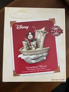 HALLMARK 2003 DAMPFBOOT WILLIE MICKEY MAUS DISNEY ORNAMENT - Bild 1 von 3