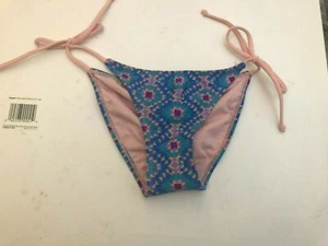 NEU Xhilaration Damen Gr. XS String Bikinihose Raffung am Rücken Southwestern - Bild 1 von 2
