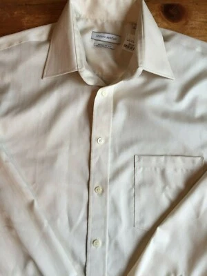 Camisa de vestir Joseph Abboud talla 16 alto 36/37 beige para hombre 100 % algodón nueva con etiquetas $84 Foto 1 de 4