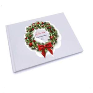 Personalised Merry Christmas Guest Book GB-63