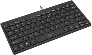 SR Mini Keyboard Wired Thin Light 78 Keys USB Multimedia Small for Pc Computer - Picture 1 of 12