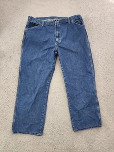 Dickies Jeans Men 41X28 Blue Straight Work Wear Adult Carpenter Dark Wash Denim - Picture 1 of 13