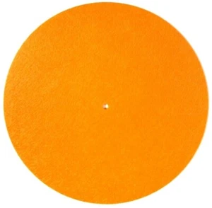 Orange Felt Turntable Slipmat 12-inch Vinyl Record DJ Pro Platter Slip Mat 3mm - Picture 1 of 1