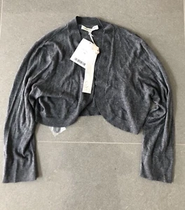 New Laura Ashley Shrug Cardigan 16 Grey Metallic Fleck - Bild 1 von 7