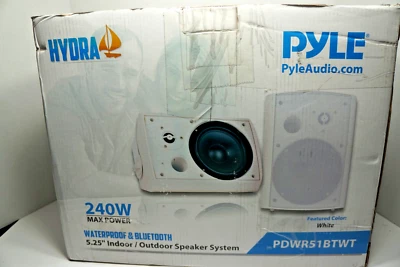 Hydra Pyle Waterproof  Bluetooth 6.5'' Indoor /Outdoor Speaker System White 240W - Image 1 of 4