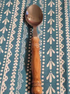Harbor House LIFETIME CUTLERY OLD HOMESTEAD Wood Handle Teaspoon - Picture 1 of 5