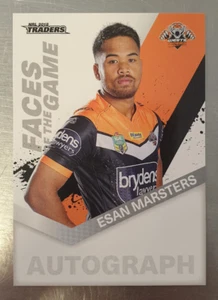 2018 NRL Traders Faces of the Game Esan Marsters Card FG64/64 Wests Tigers - Picture 1 of 2