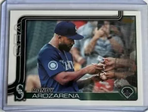 2025 Topps Series 1 Golden Mirror image Variation SSP #111 Randy Arozarena - Picture 1 of 2