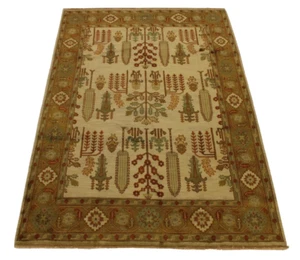 6'1" x 8'9" ft. Turkish Knot Vegetable Dye Wool Hand Knotted Oriental Area Rug - Picture 1 of 8