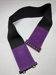 NINE WEST PURPLE SUEDE & ELASTIC, SZ M-L, ADJUSTABLE SIZING, NEW WITHOUT TAGS+++ - Picture 1 of 9