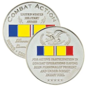 PREMIO ACCIÓN COMBATE CINTA COMBATE VETERANO COMBATE MONEDA DESAFÍO 1.75"  - Imagen 1 de 3