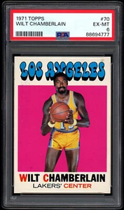 1971 Topps #70 Wilt Chamberlain PSA 6 - CENTERED - Picture 1 of 2