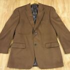 TASSO ELBA Macy's 100% Cashmere Blazer Sz 42R Camel Brown Sport Coat Suit Jacket