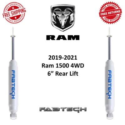 Fabtech Performance Rear Shock Pair Fits 19-21 Ram 1500 6'' Lift 4WD #FTS7348 x2 - Image 1 of 4