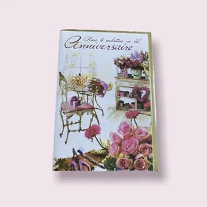 Magnifique Carte d'Anniversaire - Univers Floral - Foto 1 di 3