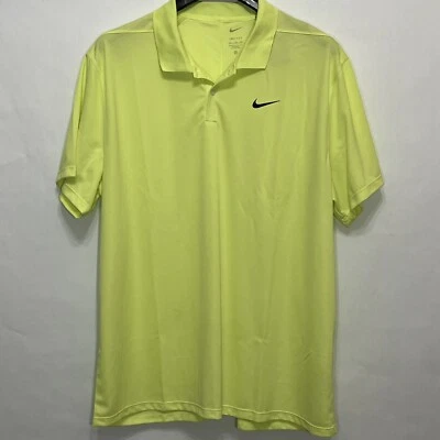 Nike Hombres Talla 2XL Dri-FIT Victory Manga Corta Golf Polo Limón Twist Nuevo Foto 1 de 4