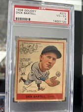 1938 Goudey Dick Bartell #272 PSA 4 VG-EX Sharp Looking 4  Vintage Baseball Card