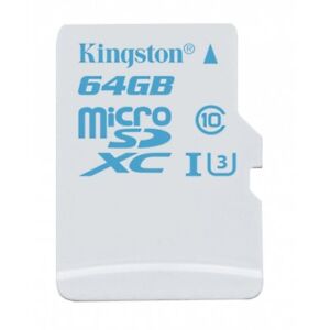 KINGSTON Action Camera Micro SD Class 10 UHS-I U3 Memory Card 64GB (Waterproof)