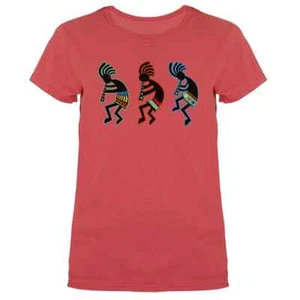 Southwest Dancing Kokopelli Indianer Indianer Damen T-Shirt - Bild 1 von 18