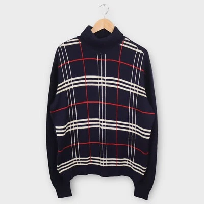 Vintage 1960’s Men’s Turtleneck Sweater Size XL Damon Navy Italian Made  - Image 1 of 4