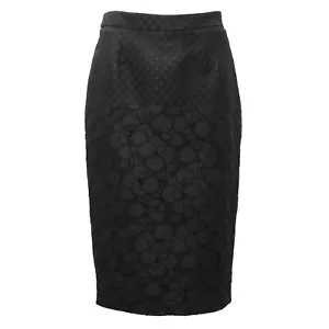 0361AF gonna donna MAXMARA black embroidered skirt woman - Bild 1 von 4