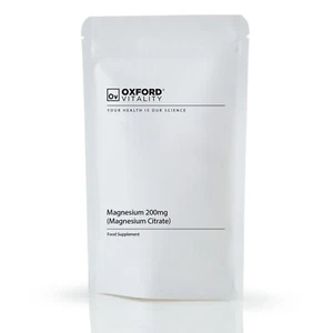 Magnesium 200mg Capsules | 1,380mg Magnesium Citrate | Oxford Vitality - Picture 1 of 4