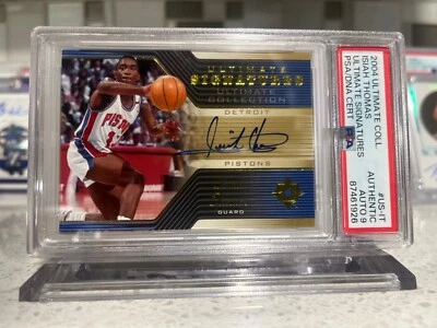 2004 Upper Deck Ultimate Signatures ISIAH THIMAS ON CARD AUTO🔥 - Image 1 of 2