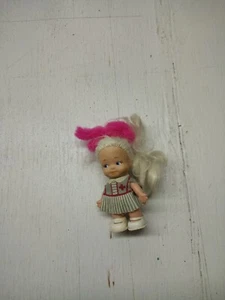 1965 Uneeda Doll Co Pee Wee Baby Doll Girl Nurse W 3.75"H Vintage Made Hong Kong - Picture 1 of 2