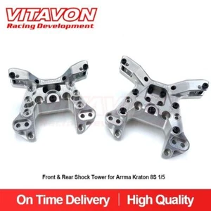 Vitavon CNC Alu #7075 Front & Rear Shock Tower for Arrma Kraton 8S 1/5 - Picture 1 of 8