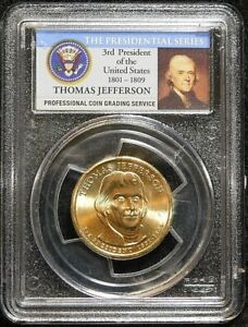 2007 D Thomas Jefferson Presidential Dollar PCGS MS-66 A39-750
