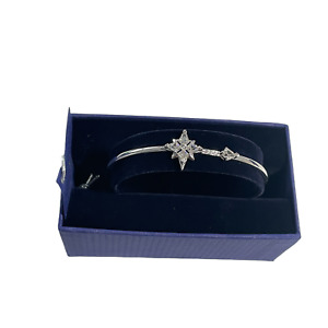Swarovski Symbolic bangle White, Rhodium plated bracelet star new