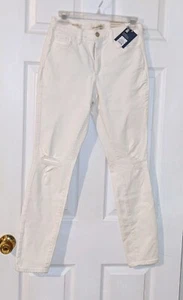 Universal Thread Damen Jeans Mid Rise Skinny Distressed Stretch weiß 2/26 NEU - Bild 1 von 8
